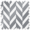 Chevron Stripe, Grey - Motorised Roman Blind